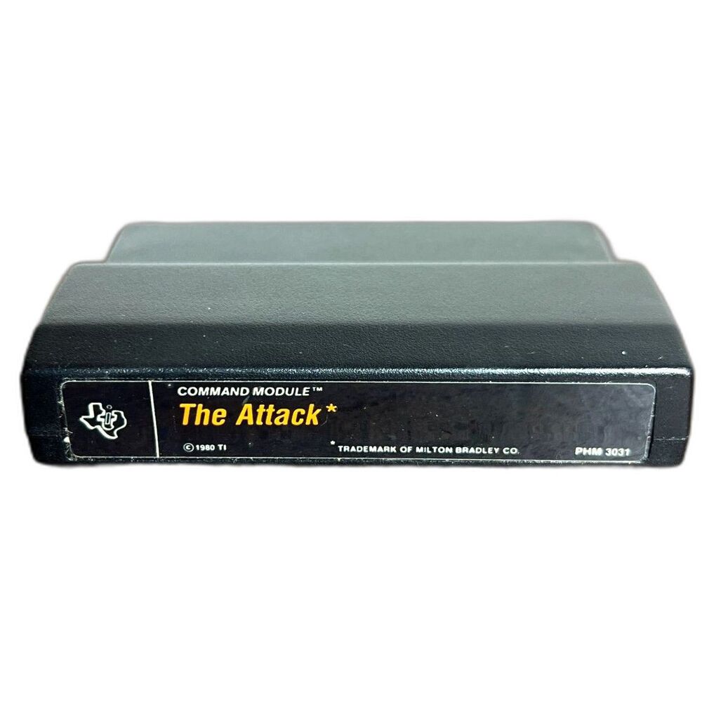 The Attack Game - Texas Instruments TI-99/4A Command Module PHM3031 Vintage 1980